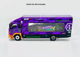 UM 1:64 Scale Purple 500 HINO EVA Ranger Transporter Truck Diecast Metal Car Parts