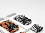 LMLF 1:64 Silver One 1 Super Racing Sports Model Diecast Metal Car Model Parts
