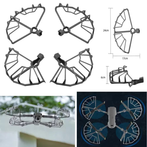 Drone propeller guard cover anti-collision blade ring, dark gray frame