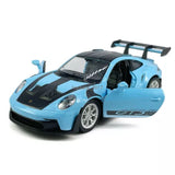 1:36 Porsche 911 GT3 RSR Diecast Model Car Alloy Toy Cars Pull Back Gifts Blue Toy