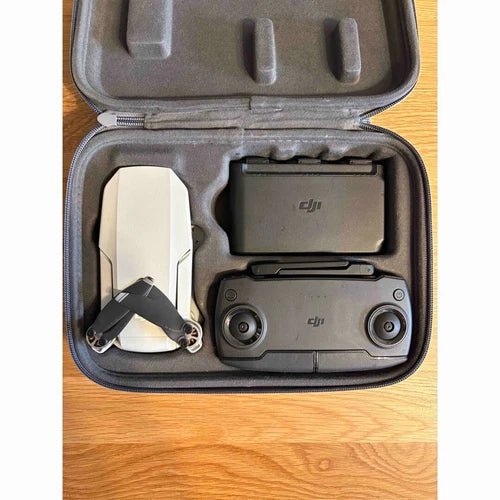 DJI Mavic Mini drone kit in zip case with antenna and spare prop set