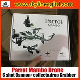 Parrot Mambo WiFi quadcopter drone on retail box, black and green