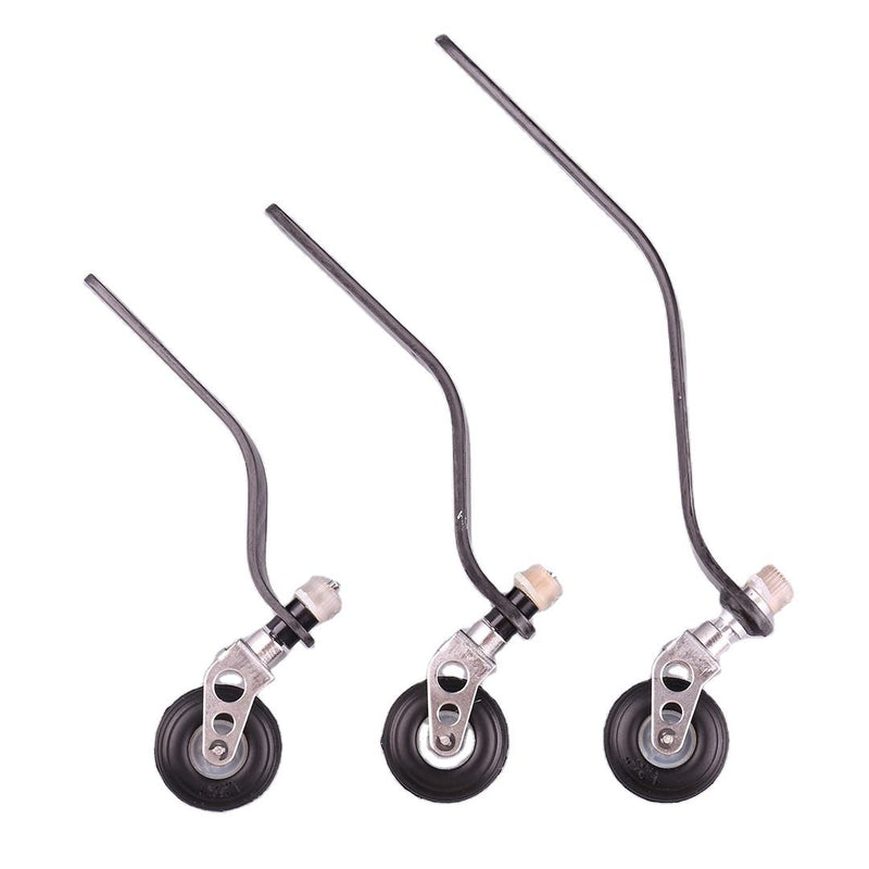 Rear landing gear support kit with PU steering wheels and metal brackets