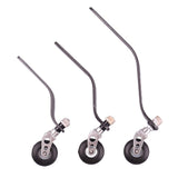1Set Carbon Fiber Rear Landing Gear Support+PU Wheel Steering Kit for 26CC/50CC/100CC Gasoline Engine Fixed Wing Airplane Model Drone