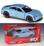WELLY 1:36 Porsche Taycan Turbo S Alloy Diecast Vehicle Car MODEL TOY Collection Toy