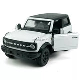 Ford Bronco Toy Car 1:36 Diecast Metal Model Car Toys for Boys Girls Kids White Toy