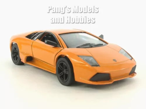 Orange Lamborghini Murcielago LP640 diecast model car, front three-quarter view