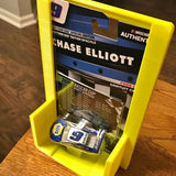 Diecast car protector sleeve with No. 9 car model in yellow retail box