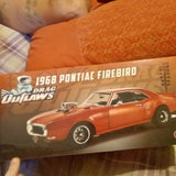 Orange 1968 Pontiac Firebird 1:18 diecast model car in retail box
