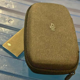DJI drone air case pouch with logo, olive fabric exterior and zipper edge