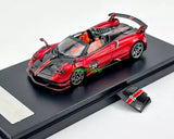 GB LCD 1:64 Red Huayra Roadster BC #20 Sports Model Diecast Collect Car Parts