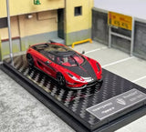 Frontiart 1:64 Red Regera Super Racing Sports Model Diecast Resin Car Parts