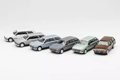 1:64 Peugeot 505SW LHD diecast model car set in mixed colors
