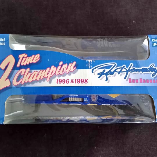 1/24 NAPA Ron Hornaday diecast in blue blister packaging