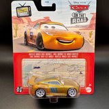 Yellow No. 51 diecast race car in clear blister package, stylized racing graphics