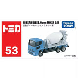 Takara Tomy Tomica 53 NISSAN DIESEL Quon MIXER CAR Metal Diecast Model Car New Toy