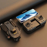 Mini RC quadcopter drone with remote controller and built-in screen
