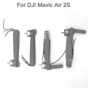 DJI Mavic Air 2S motor arm assembly with cables, left and right parts, gray