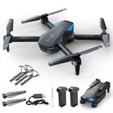 Drone with 1080P Camera for Beginners and Kids, Foldable Remote Control Drone