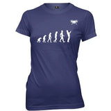 Evolution Of Drone Womens Ladies Funny Slogan T-Shirt Drone