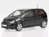 Black Opel Meriva OPC 1/43 diecast model car by Schuco, front three-quarter view