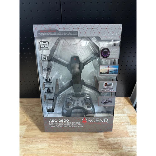 Premium video drone retail box with handheld controller and camera module