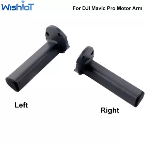 Drone landing gear motor arms set, left and right, black plastic pieces