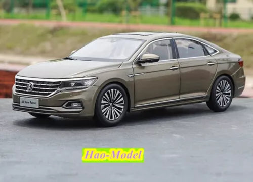 1:18 VW Passat diecast metal car, gray body with black wheels