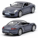Porsche 911 Carrera S 1/36 Scale Model Car Diecast Toy Vehicle Kids Gift Gray Toy