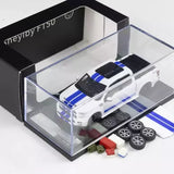 Funny 1:64 White F-150 Shelby Pickup Truck Supersnake Model Diecast Metal Car Toy