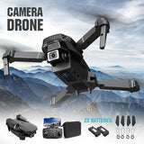 4K GPS Drone with HD Camera Drones WiFi FPV Foldable RC Quadcopter W/2Batteries Drone