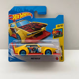 Yellow Mad Manga Car Hot Wheels Short Card Diecast 10/10 HW Art Cars Series 159/250 Ships to you