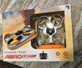 Aeroboost RC racing drone retail box with yellow/black drone and controller icons