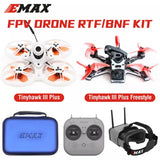 FPV RC racing drone kit with quadcopter, controller transmitter, goggles and case