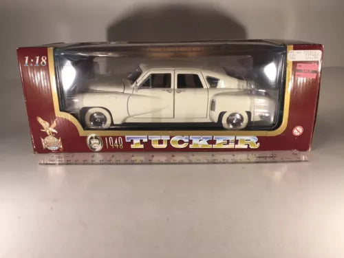 1:18 diecast 1948 Tucker 4-door car in retail box, white