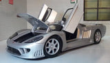 1:24 Saleen S7 V8 Silver 2004 Detailed Motormax LGB G Scale Diecast Model Car Parts