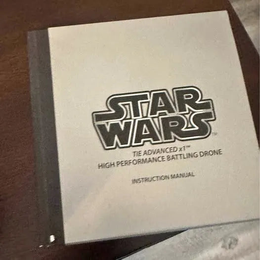 Star Wars drone instruction manual with Star Wars logo on cover