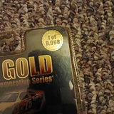 Diecast car package with GO! Gold logo and round price sticker