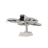 Mini portable 2-in-1 drone display stand, white base with carabiner