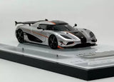 CR GRYNING 1:64 Silver Agera RS Super Racing Sports Model Diecast Resin Car Parts