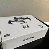DEERC mini drone retail box with printed drone graphics and D20 marking