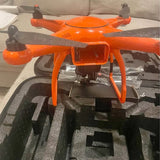 Autel X Star Premium orange quadcopter drone with front control screen and four rotors