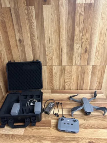 DJI Mavic Air 2 drone kit with controller and open protective case