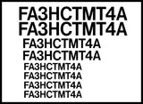 Custom FAA UAS UAV DRONE Registration Number Decals for ALL Drones Drone