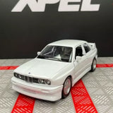 1/36 scale BMW M3 1987 diecast car, white 2-door coupe