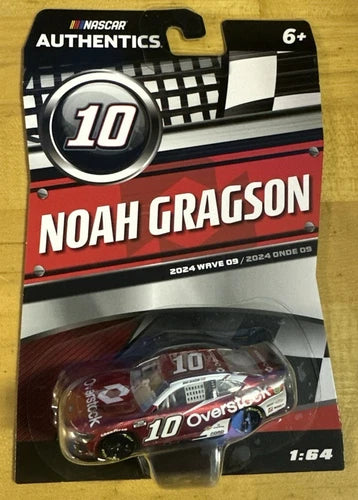 1:64 NASCAR Authentics diecast car, Noah Gragson #10 in retail box packaging