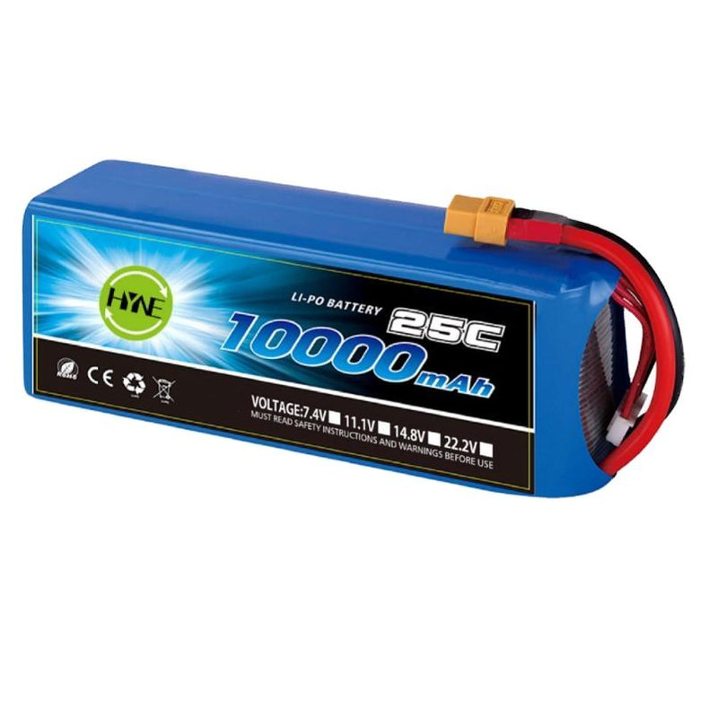 11.1V 10000mAh LIPO Battery OEM Factory 25C HP High Rate Lithium Ion Batteries Pack for Drone UAV Fixed-wind Vtol Multi Rotor Drone
