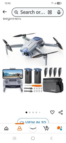Veeniix V11mini Gray Remote Control 4K HD Video Recording GPS Camera Drone NEW Drone