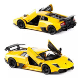 1:36 Lamborghini Murcielago LP670-4 SV Model Car Diecast Toy Cars Yellow Toy