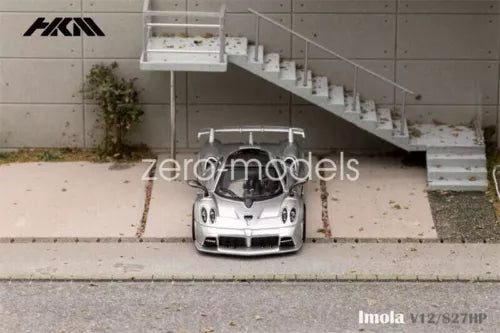 HKM silver 1:64 scale Imola V12 presentation diecast model car